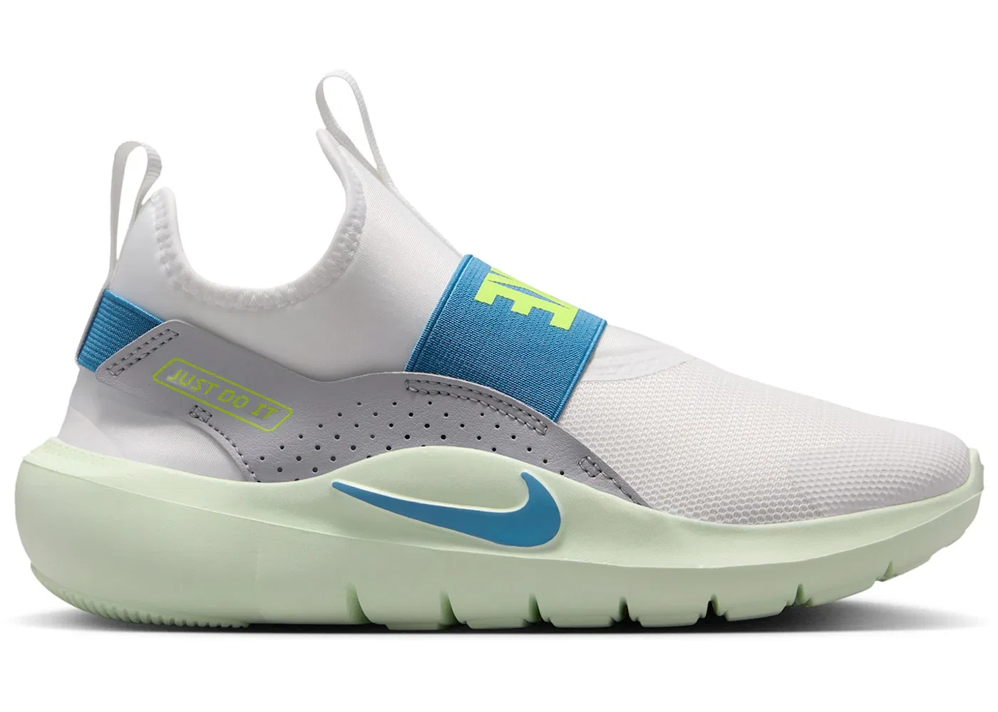 Детские кроссовки Lifestyle Nike Flex Runner 4, Summit White/Wolf Grey/Volt Tint/Dutch Blue