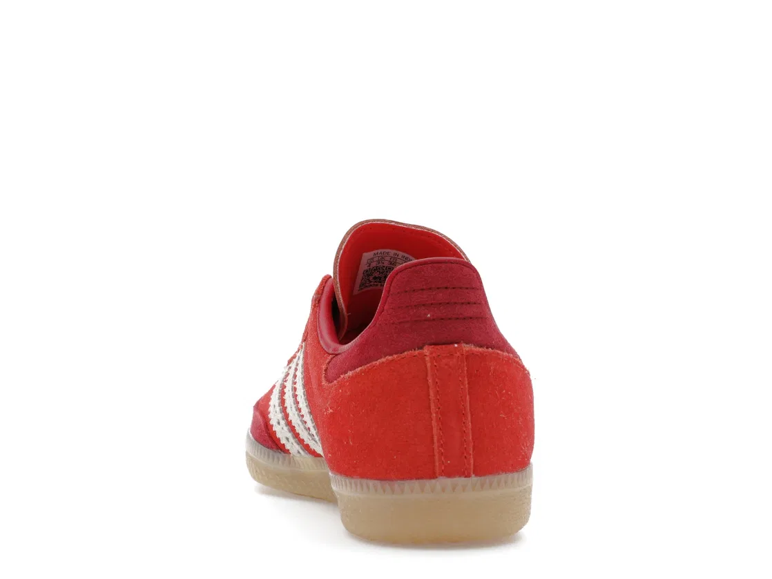 Детские кроссовки lifestyle с принтом Adidas Samba OG, Red/Brown/Pink — фото 4