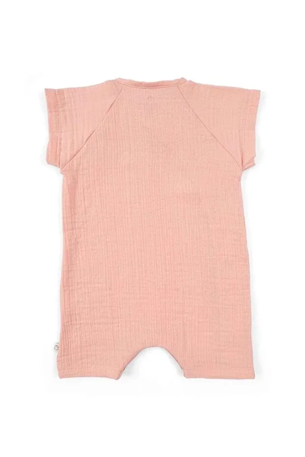 Детский комбинезон из муслина с принтом Basics Little Gusto, Pink — фото 4
