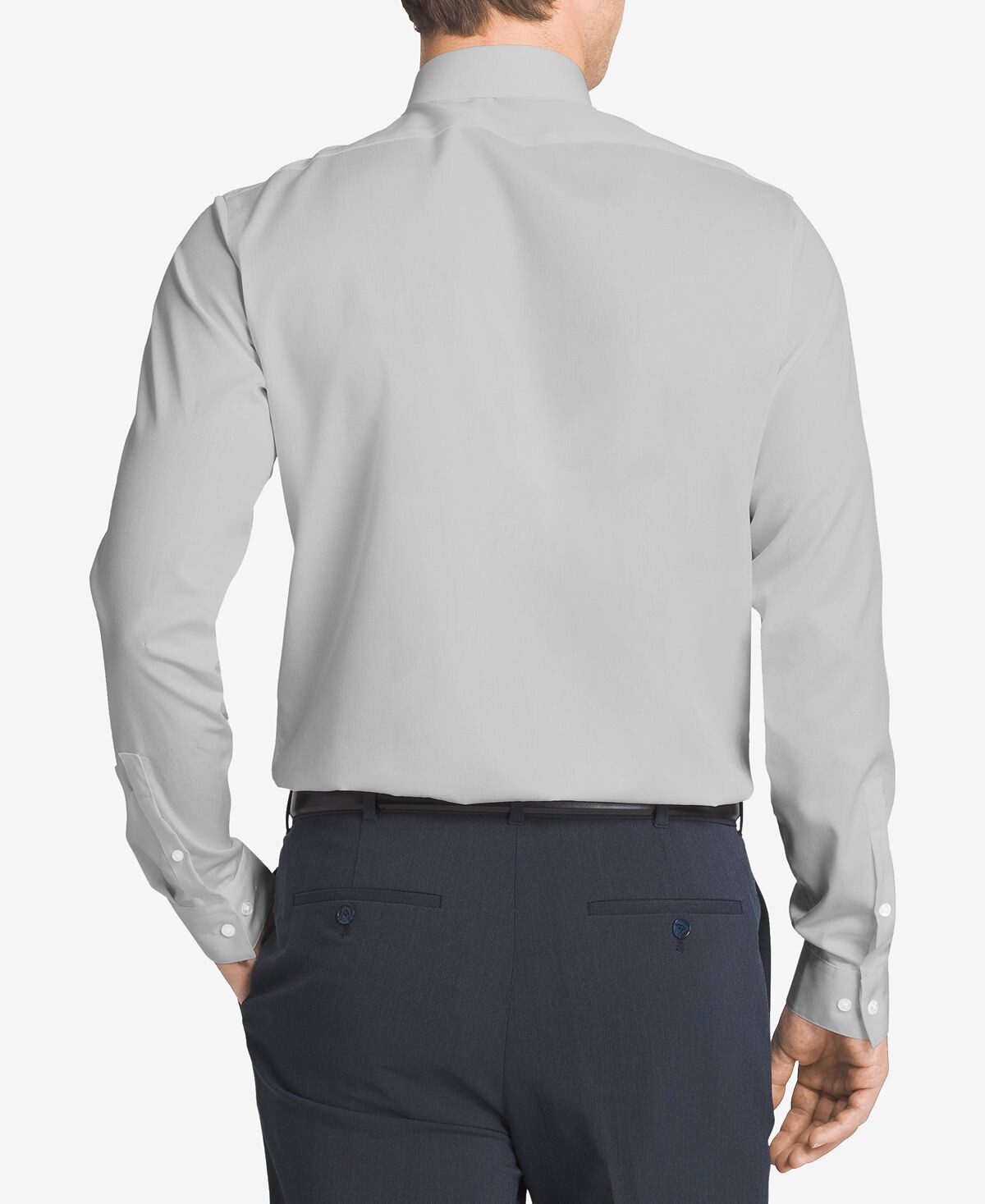Мужская классическая рубашка slim fit non iron performance с воротником в елочку Calvin Klein — фото 4