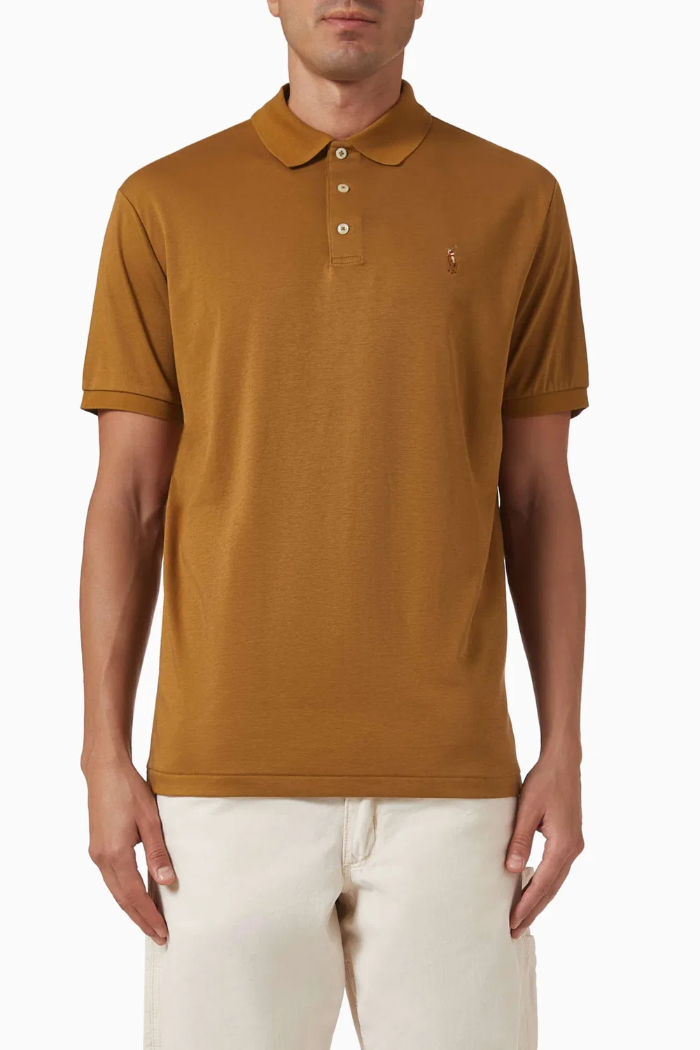 Поло с принтом логотип Polo Ralph Lauren, мужской