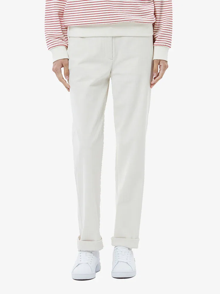 Брюки женские LACOSTE Straight Pants, Off White — фото 2