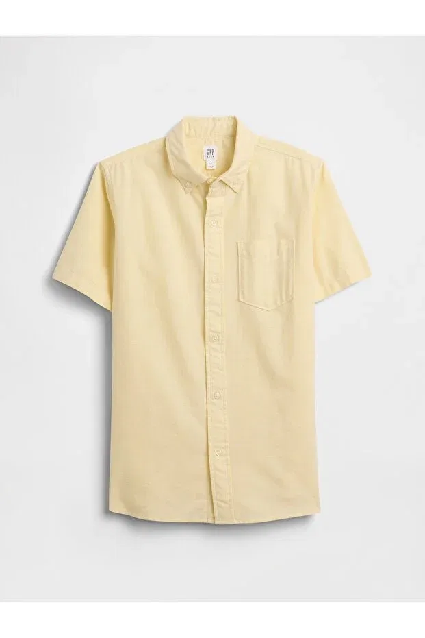 Детская рубашка для мальчиков с коротким рукавом Basics Gap, Yellow