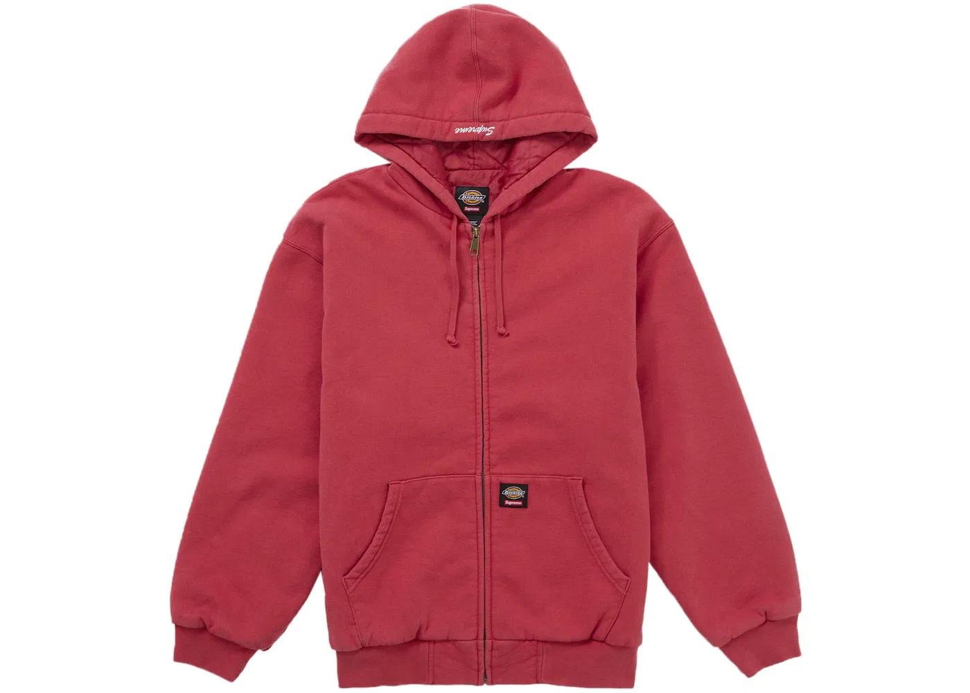 Мужская худи с квилтингом Supreme FW25 Red, Red