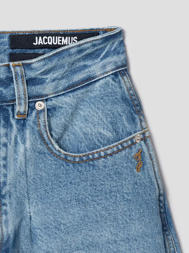 Джинсы Wide Ovalo JACQUEMUS, Blue — фото 4