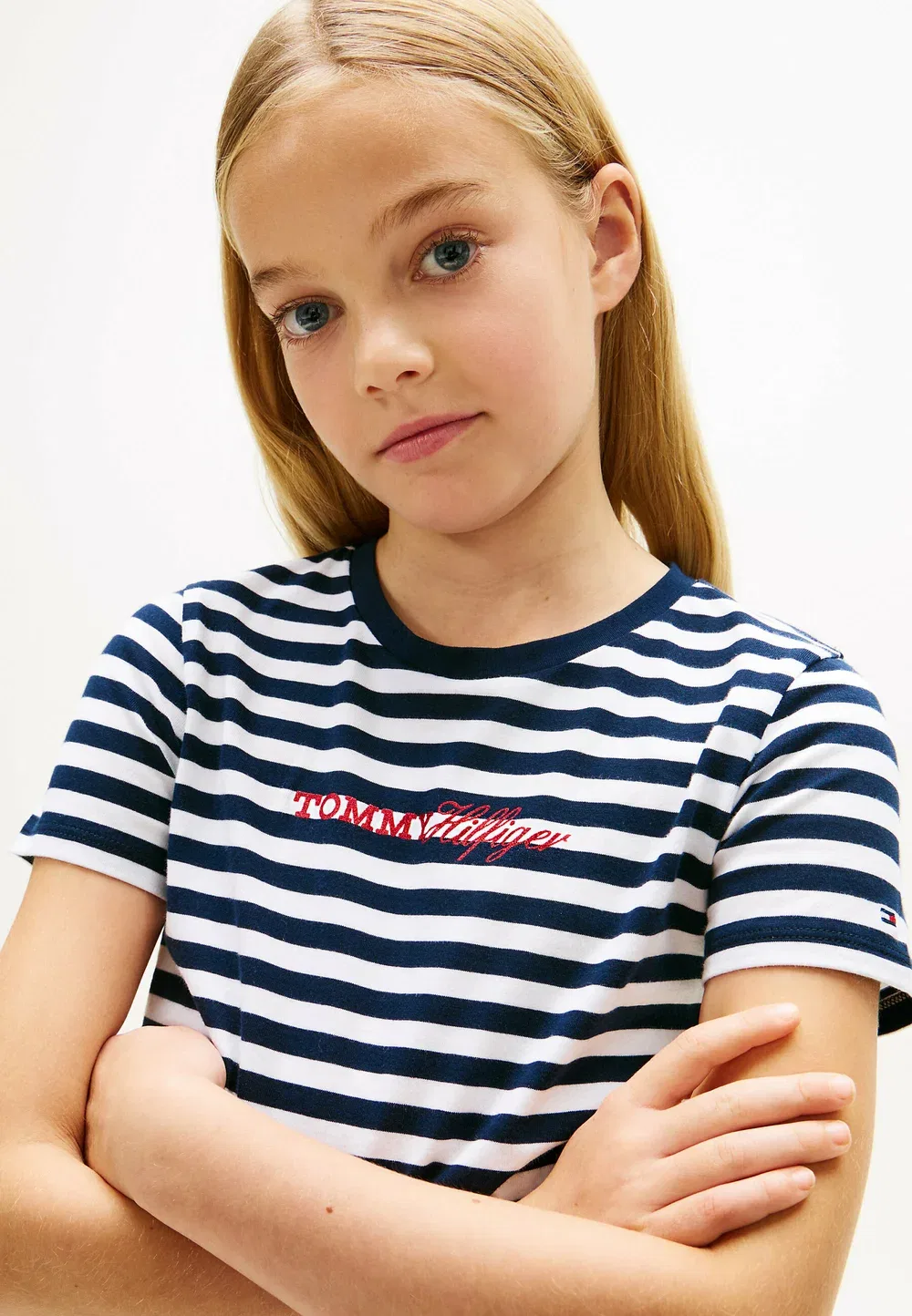 Комплект из футболки и шорт с блестящим логотипом Tommy Hilfiger, Dark Blue — фото 3