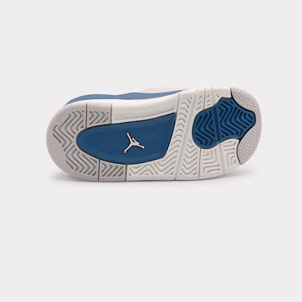 Детские кроссовки Air Jordan 4 Retro Military Blue Nike, Military Blue — фото 4