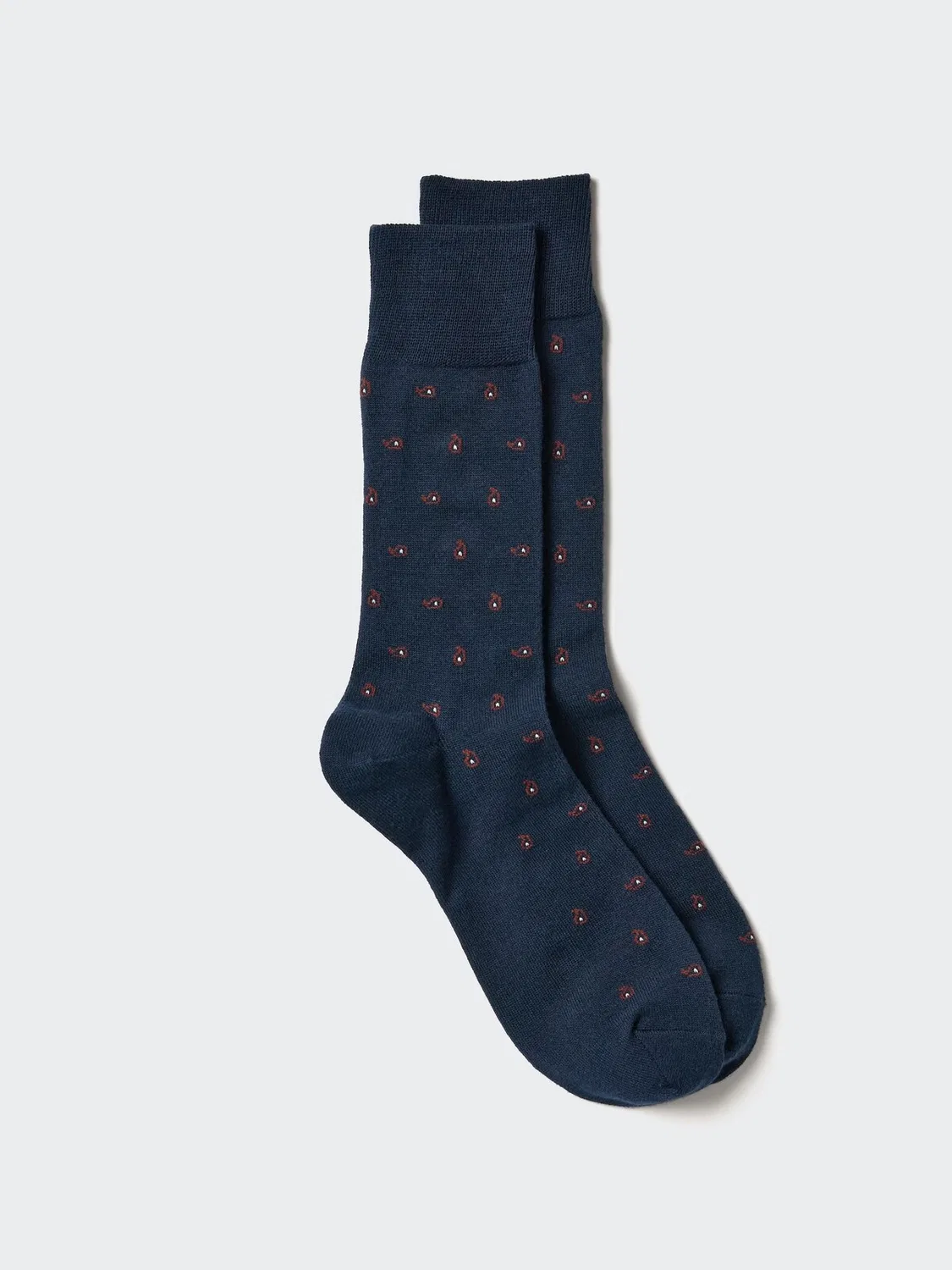 Носки Uniqlo, с узором Пейсли, темно-синий
