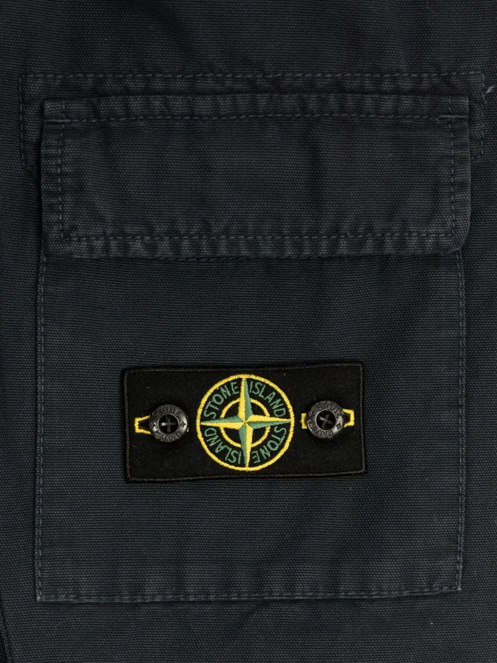 Карго-брюки с нашивкой-логотипом Stone Island Junior, синий — фото 4