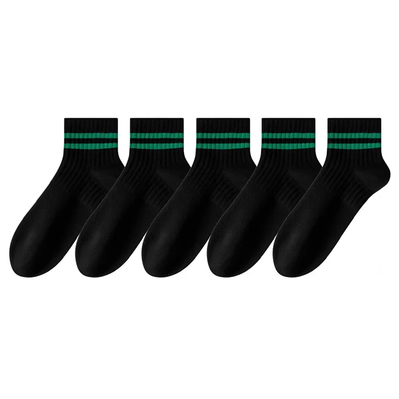 Детские носки с щиколоткой MADALLO, Black With Green 5