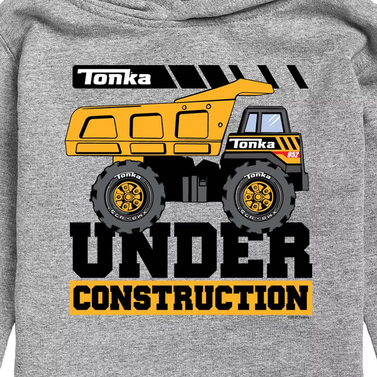 Детское худи для мальчиков с принтом Tonka Under Construction, Athletic Heather — фото 2