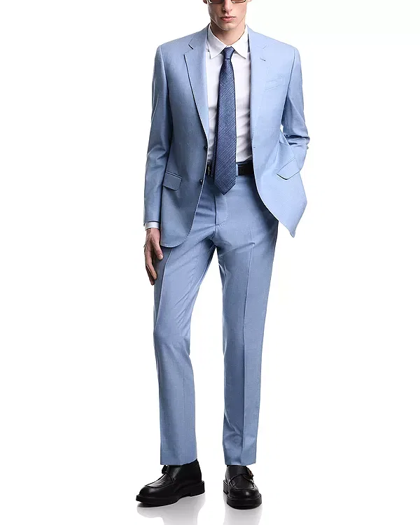Мужской костюм с лацканами Emporio Armani, Light Blue
