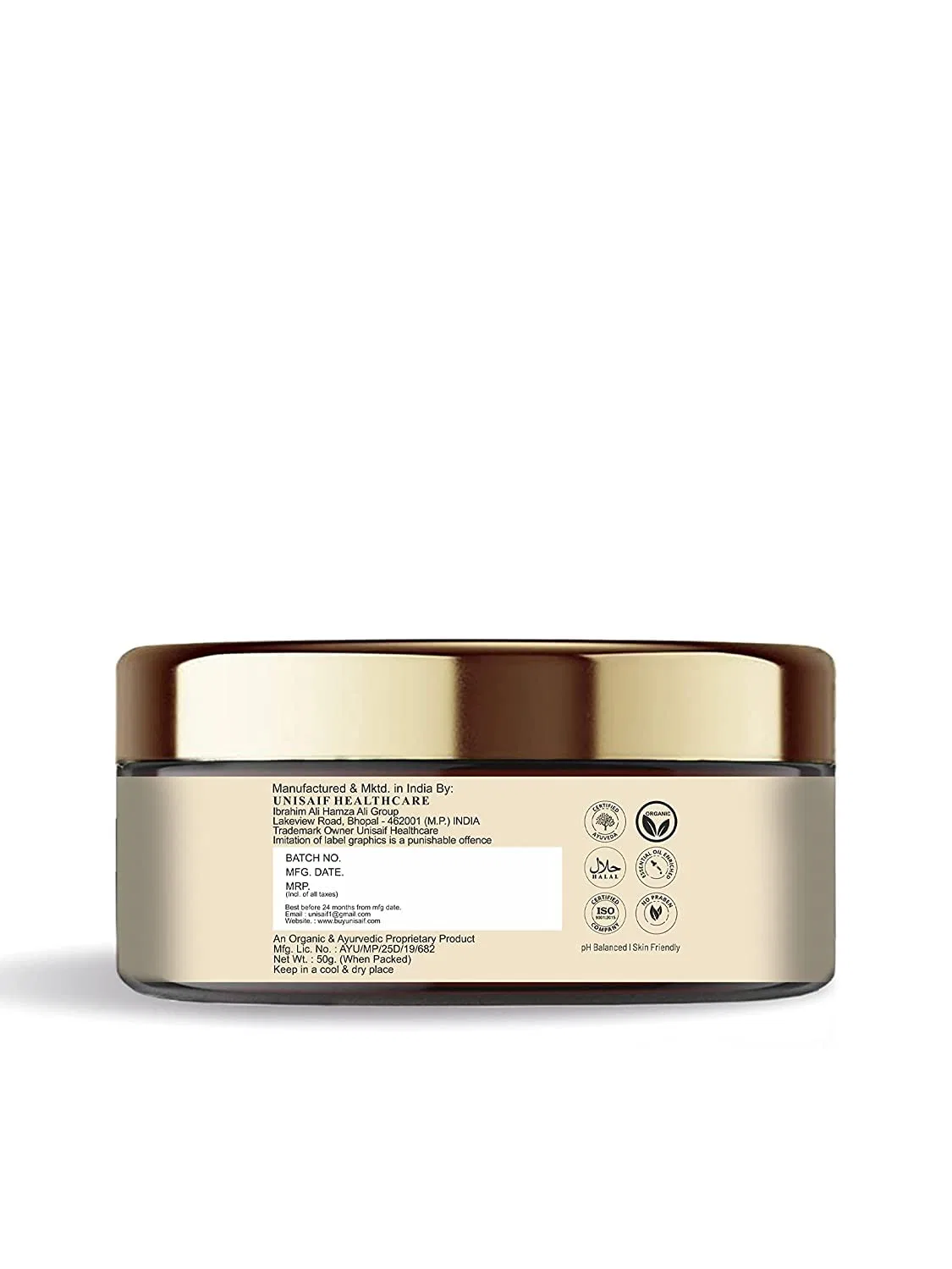 Скраб для тела Coffee Organic Scrub Unisaif, 50 г, Rose — фото 3