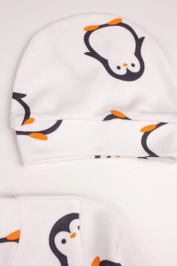 Детский комбинезон для новорожденных с принтом Penguin Bogibaby, White — фото 3