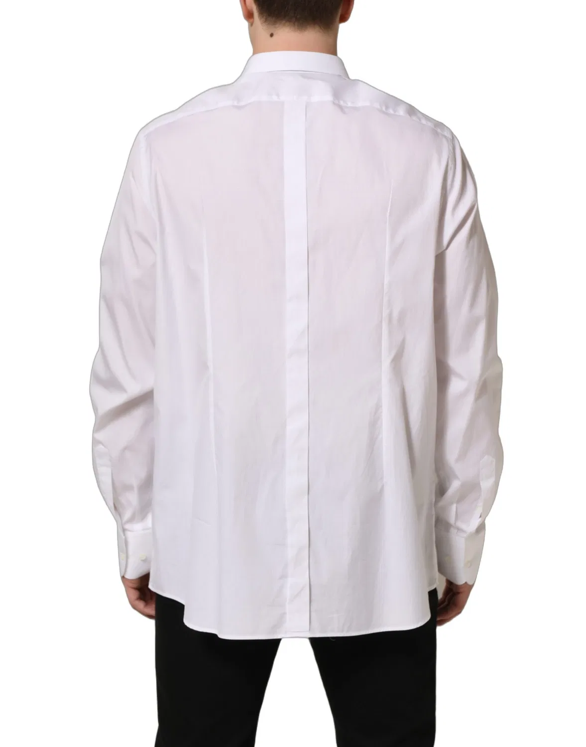 Мужская рубашка классическая с длинным рукавом Dolce & Gabbana, White — фото 2