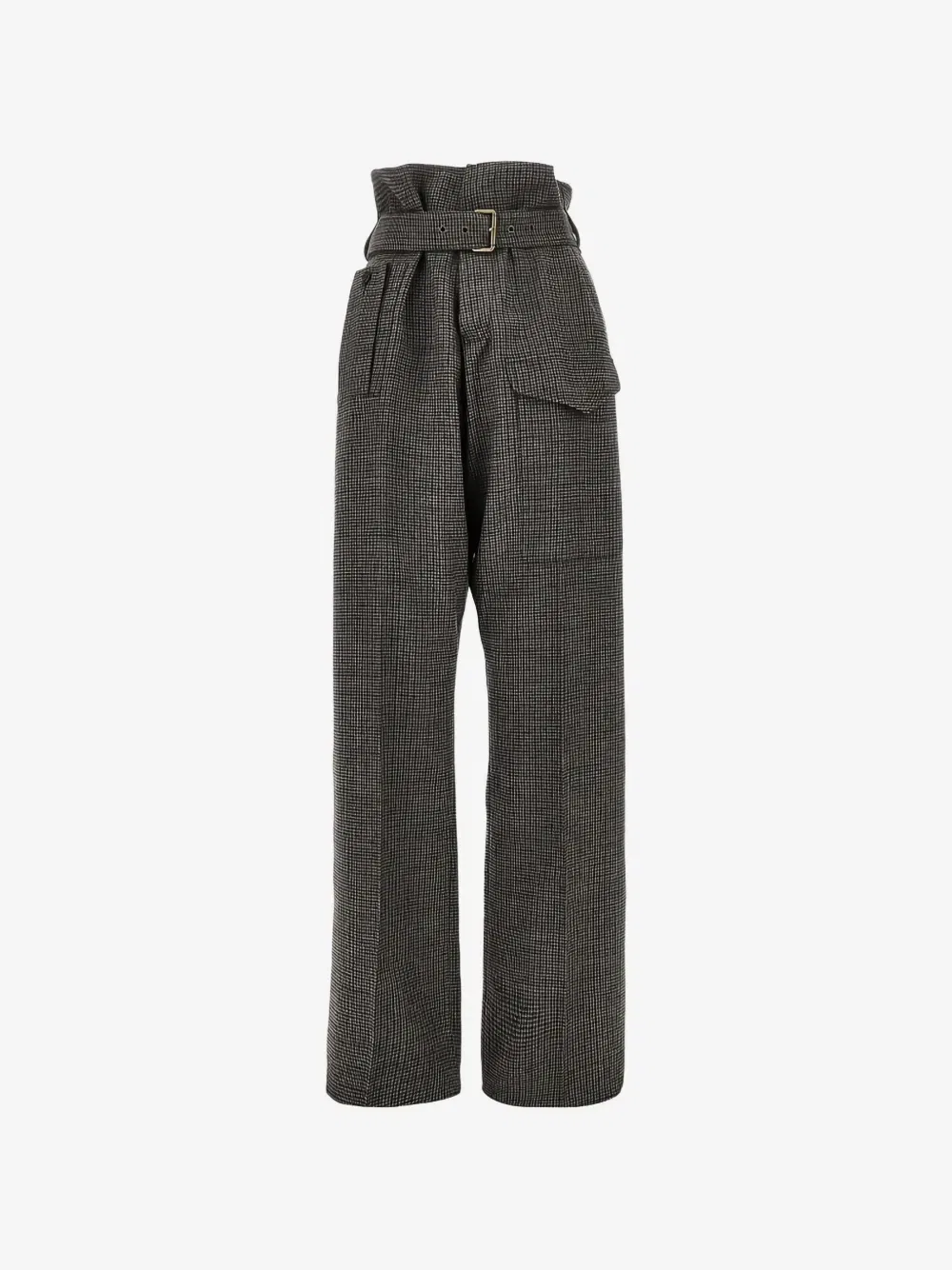 Брюки с поясом ETRO, серый