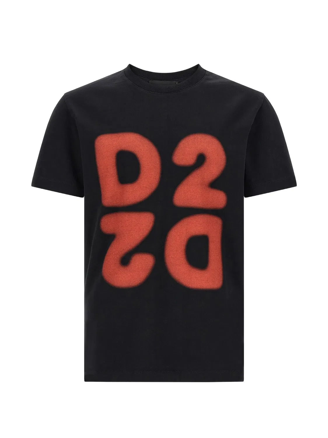 Футболка D2 Upside Down черная DSQUARED2, черный