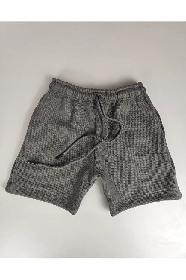 Детские шорты для мальчиков хлопковые Basics Pour La Riviere, Gray — фото 2