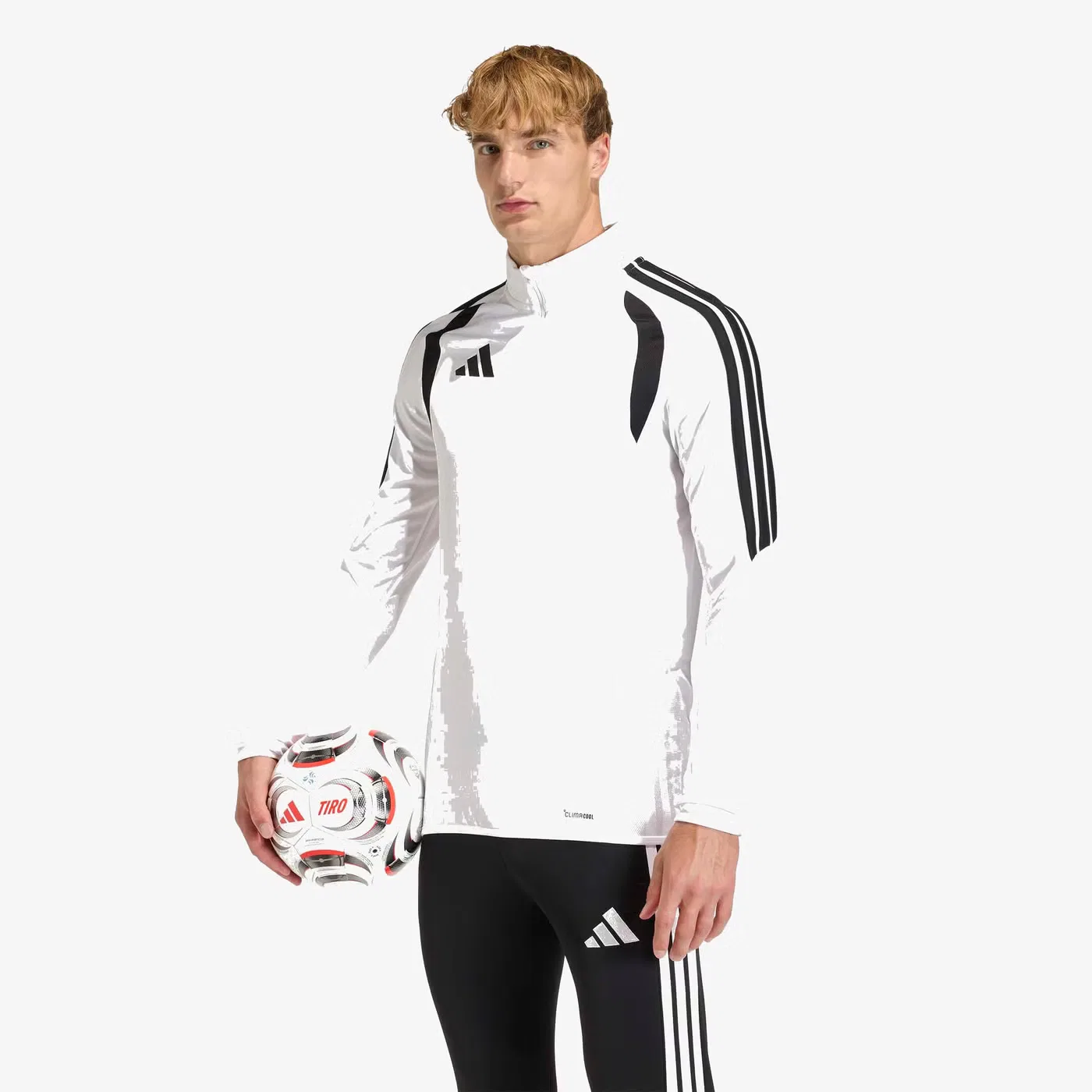 Топ тренировочный с длинным рукавом Tiro 26 League Adidas, белый — фото 3