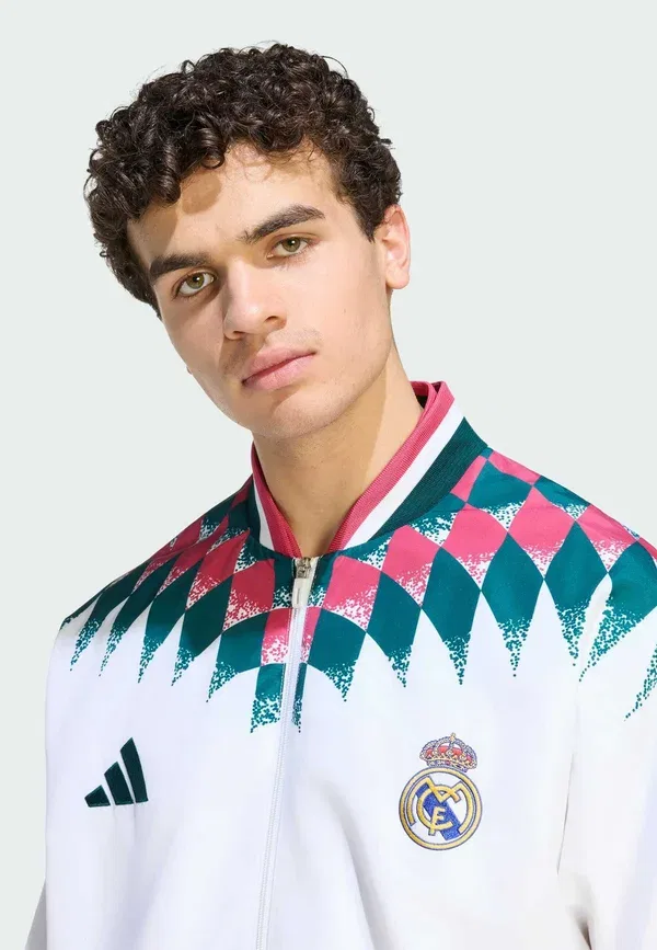 Спортивная куртка стадиона "Реал Мадрид" - тренировочная куртка Adidas Performance, белый — фото 3