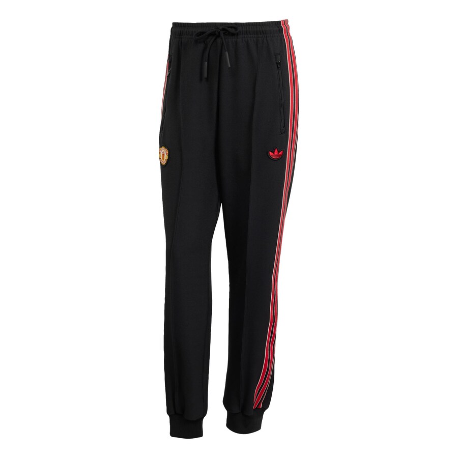 

Обычные тренировочные брюки ADIDAS ORIGINALS Manchester United Terrace Icons, черный