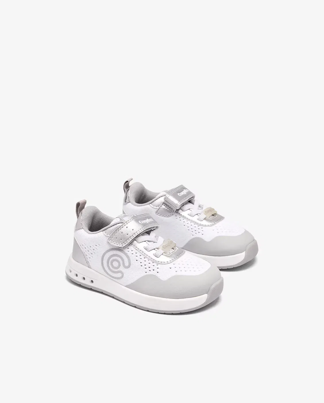 Детские кроссовки для девочек с подсветкой Barefoot Goflex Conguitos, Blanco — фото 3