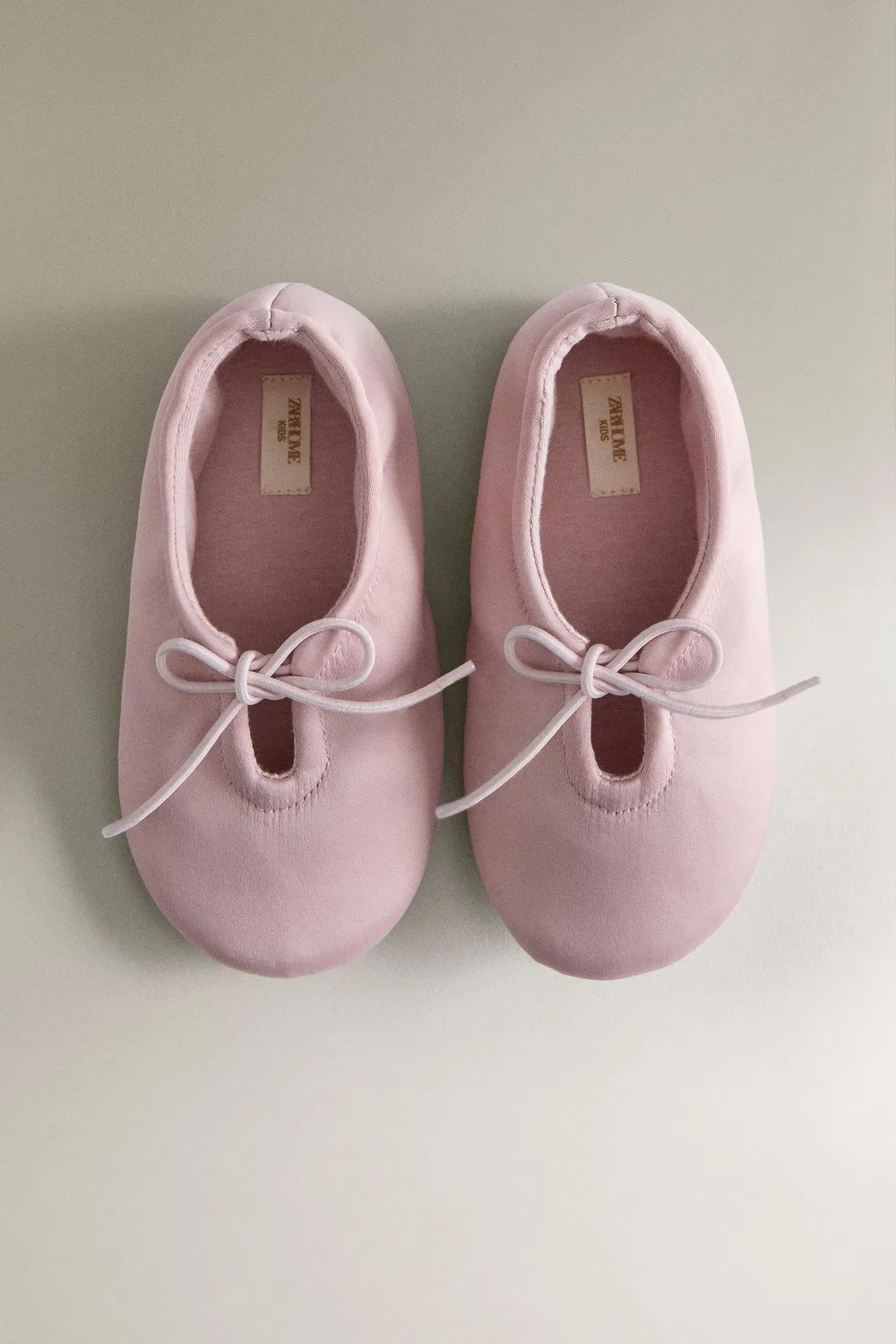 Детские сатиновые балетки ZARA, Pink — фото 3