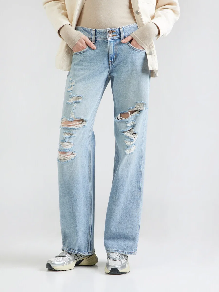 Джинсы LEVI'S свободного кроя 'SUPERLOW LOOSE' светло-голубого цвета — фото 3