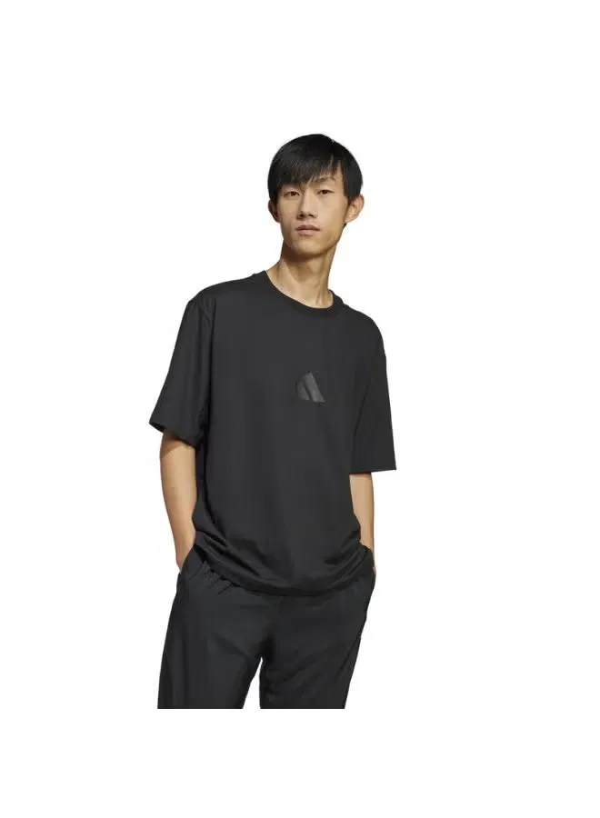 Футболка свободного кроя с логотипом 3 Bar Logo Adidas, черный — фото 4