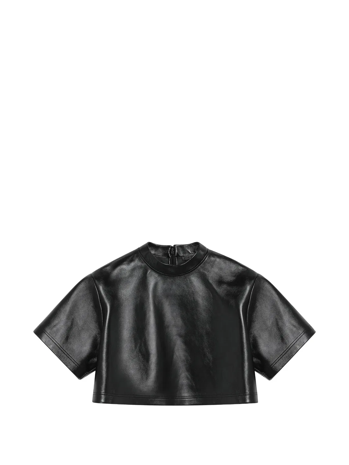 Укороченная футболка Balenciaga, черный