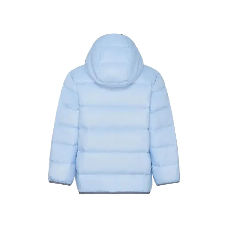 Детская куртка на пуху с капюшоном Adidas, Glossy Finish Blue — фото 3