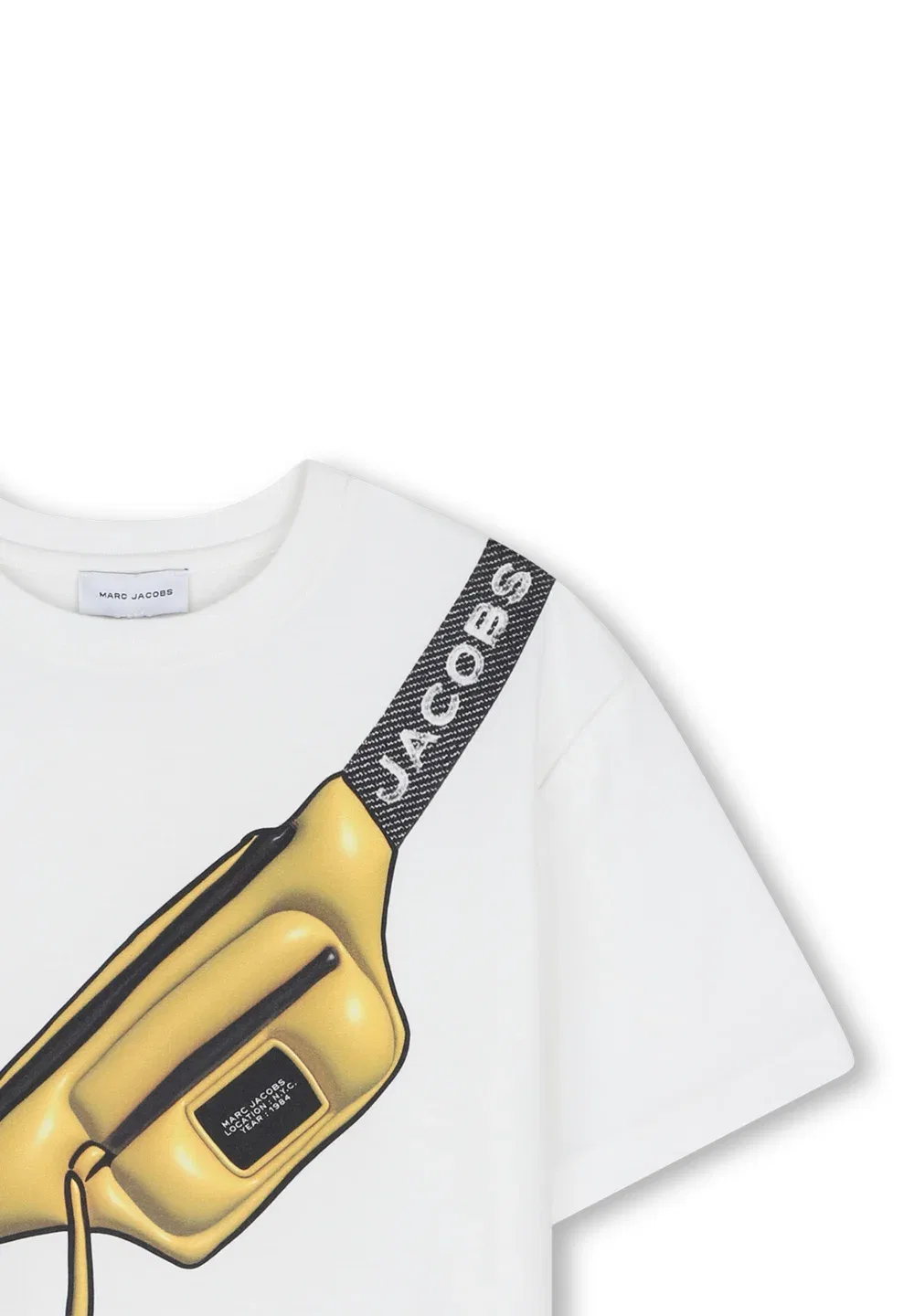 Футболка с принтом "manches courtes" - футболка с принтом Marc Jacobs Kids, Ivoire Pastel — фото 4