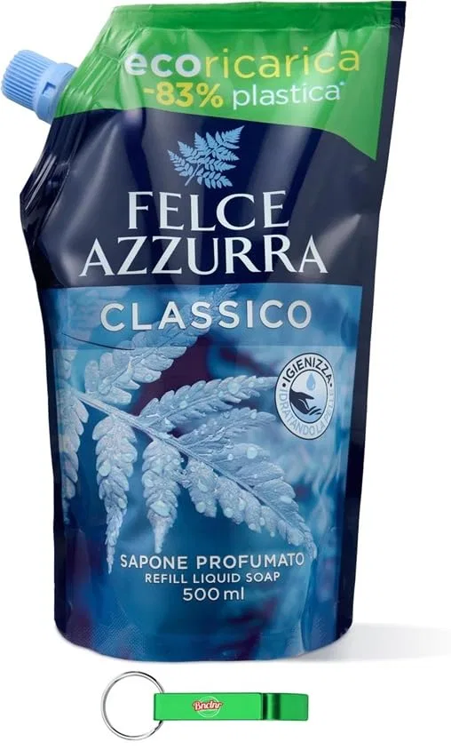 Жидкое мыло для рук Felce Azzurra Classico, эко-заправка, 500 мл, Beni Culinari