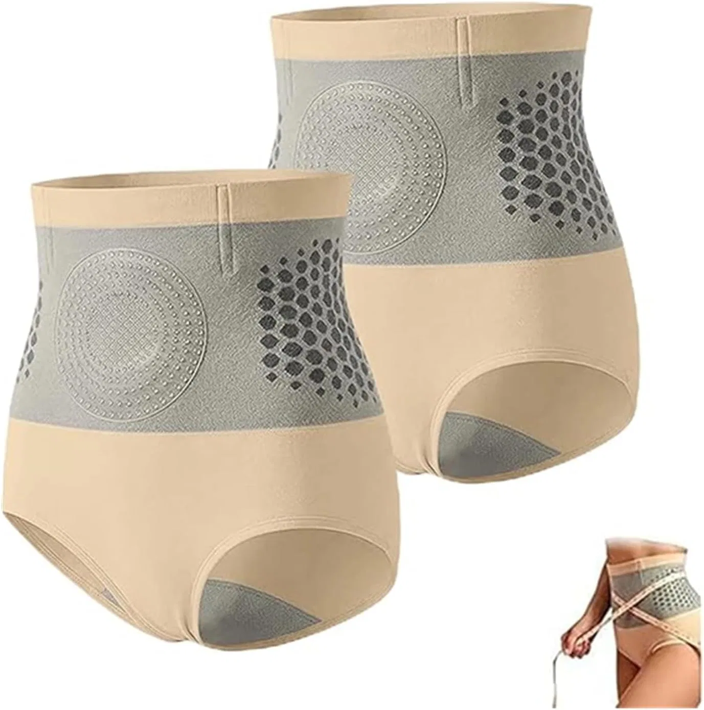 Формирующие шорты с микропартикулами, Beige+beige, XL Generic