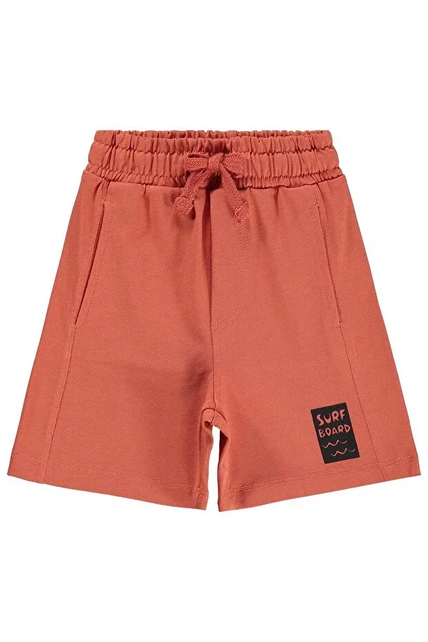 Детские шорты для мальчиков с принтом Basic Have Fun Printed Civil Boys, Dark Orange