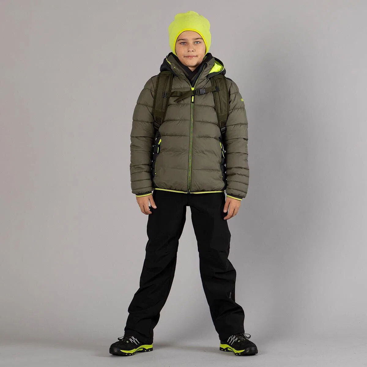Детские ветрозащитные брюки Boy Softshell Pant Cmp, Grau Schwarz — фото 4