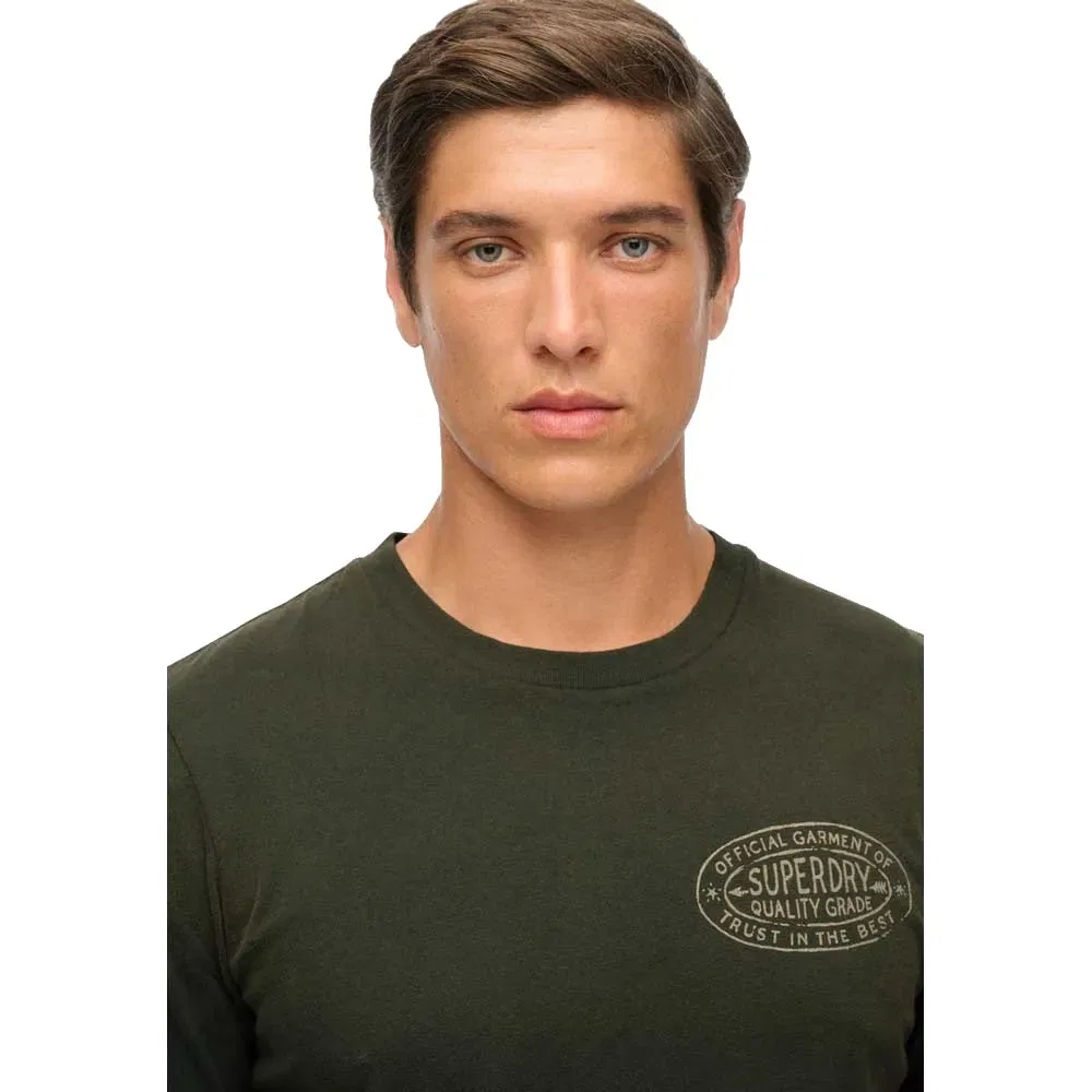 Футболка с коротким рукавом Superdry Lo-Fi Outdoors Relaxed Fit, зеленый — фото 4