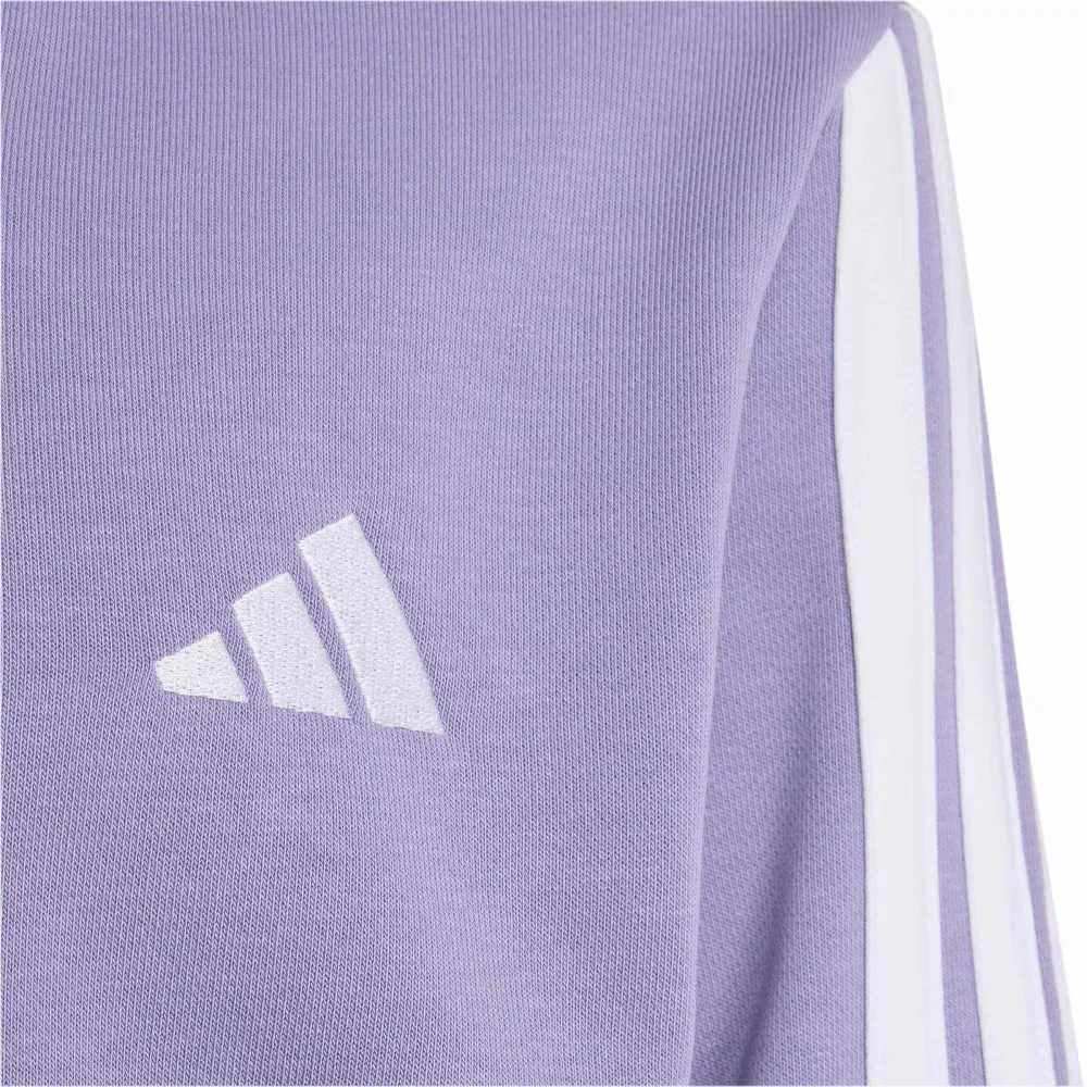 Детское худи для девочек с полной застежкой-молнией Adidas Essentials, Purple — фото 3