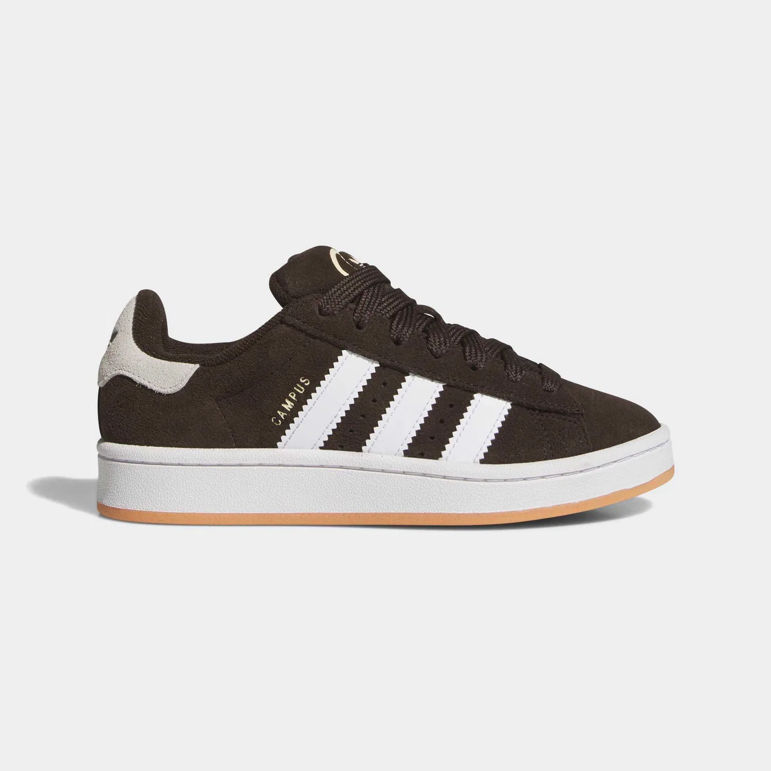 Детские ретро-кроссовки Campus 00s Adidas Originals, Aurora Coffee/White/Gum — фото 2