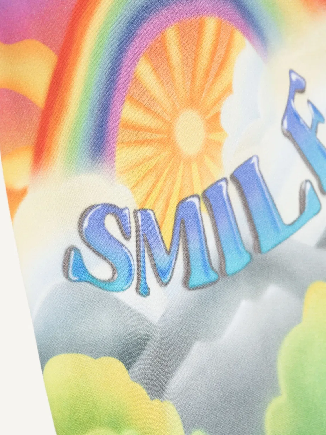 Свитшот с принтом Smile Stella McCartney, белый — фото 3