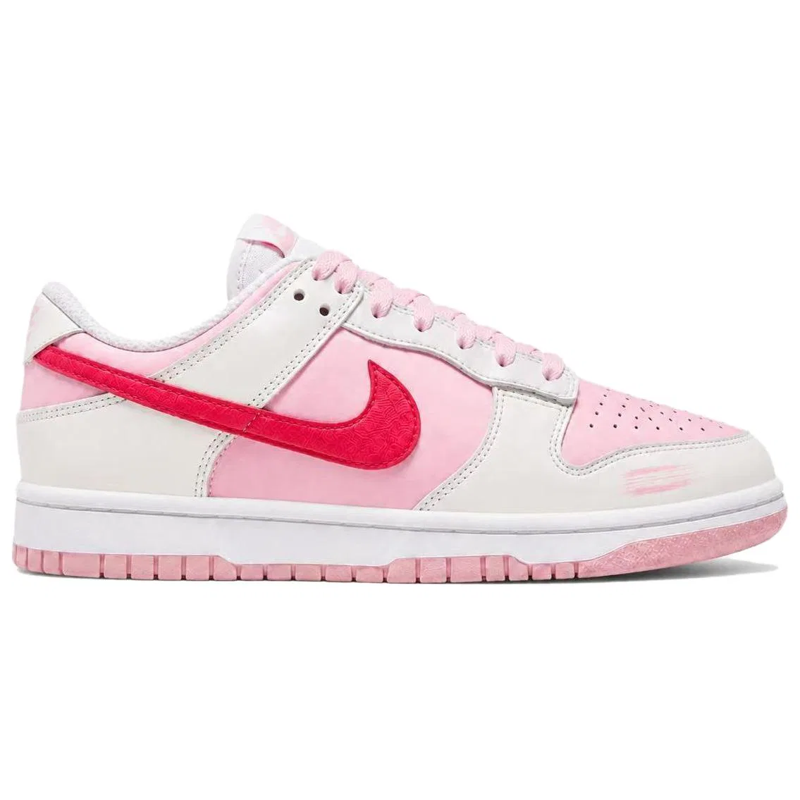 Детские кроссовки для скейтбординга Nike Dunk, Pink-Shopping Bag — фото 4
