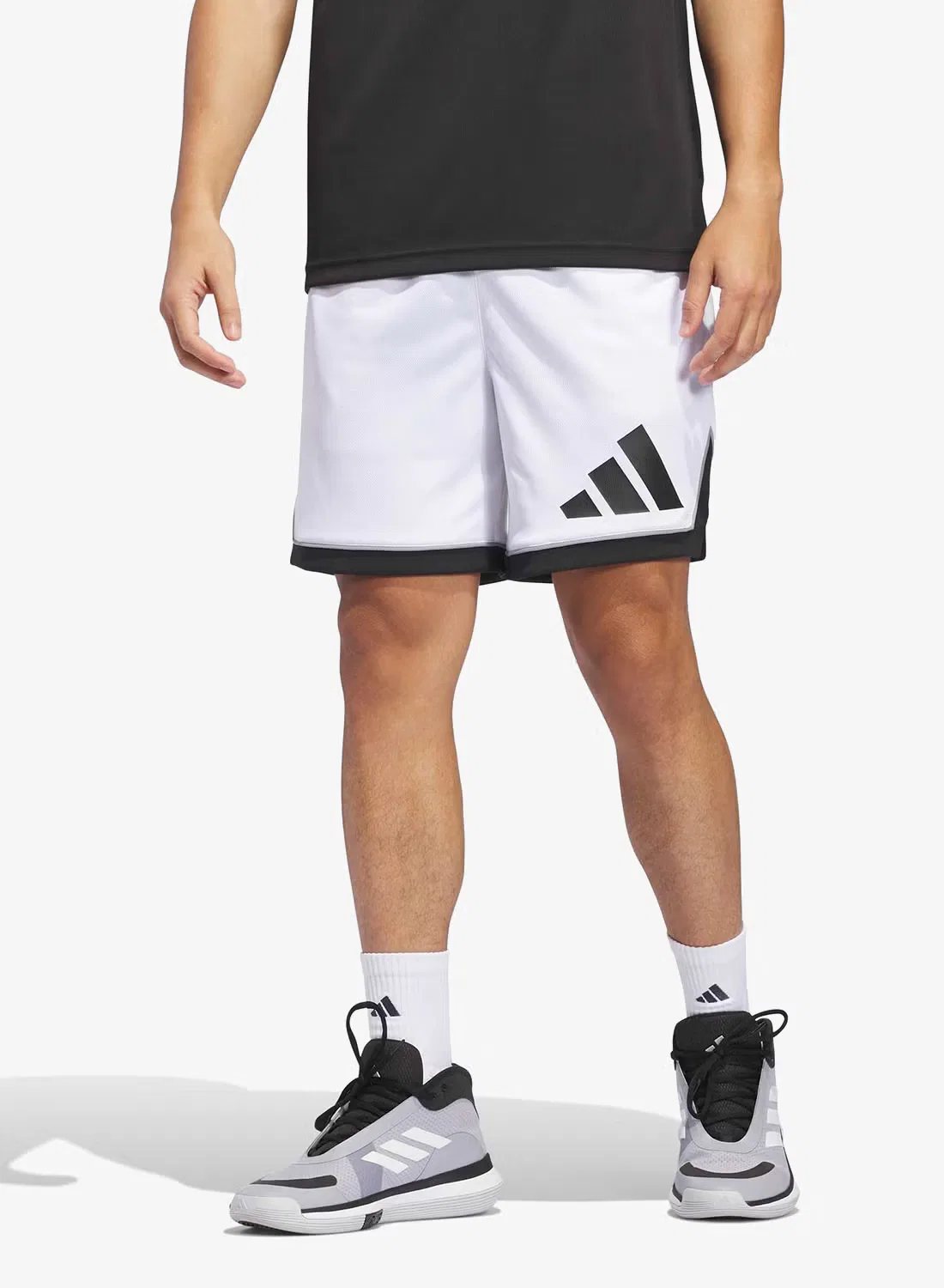 Шорты спортивные с логотипом Badge of Sport Adidas, белый