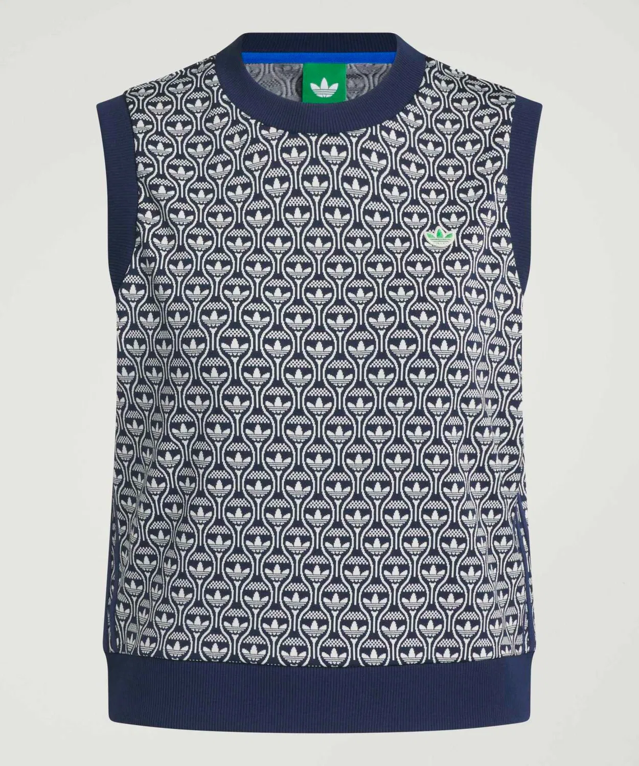 Женский жилет с V-образным вырезом без рукавов Adidas, Blue — фото 3
