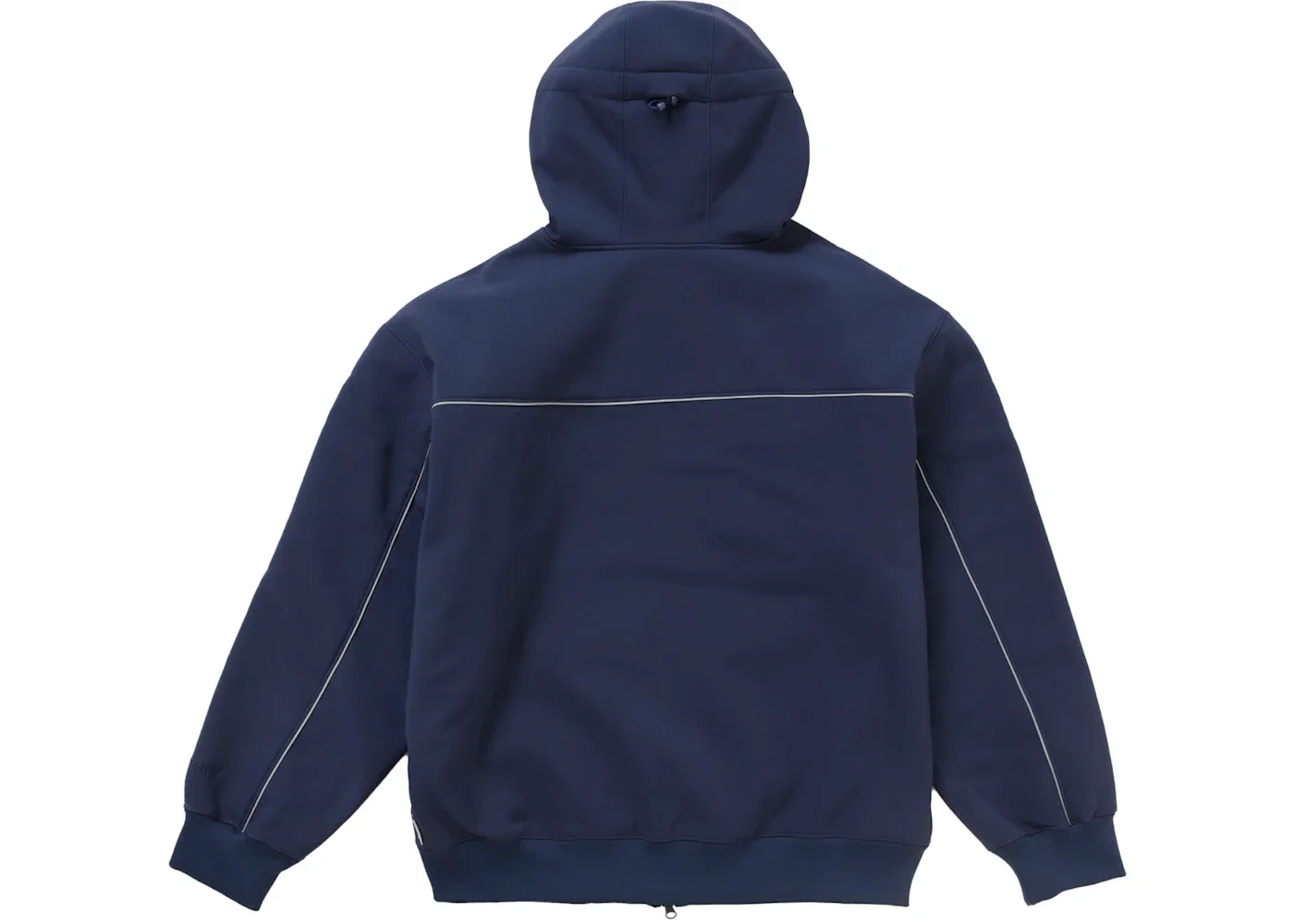 Мужская худи с капюшоном на молнии с ветрозащитой Supreme WINDSTOPPER, Navy — фото 3