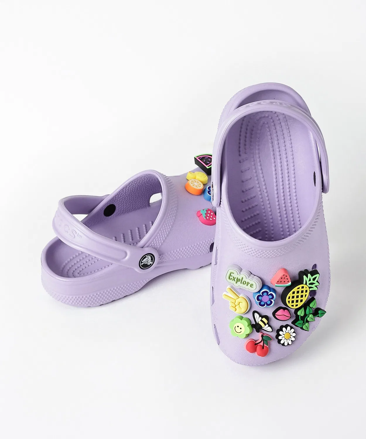Детские сабо с ремешком Classic Clog crocs, Лавандовый