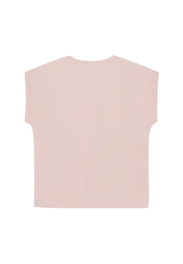Футболка с принтом Short sleeve - print t-shirt Minymo, Peach Blush, персиковый — фото 2