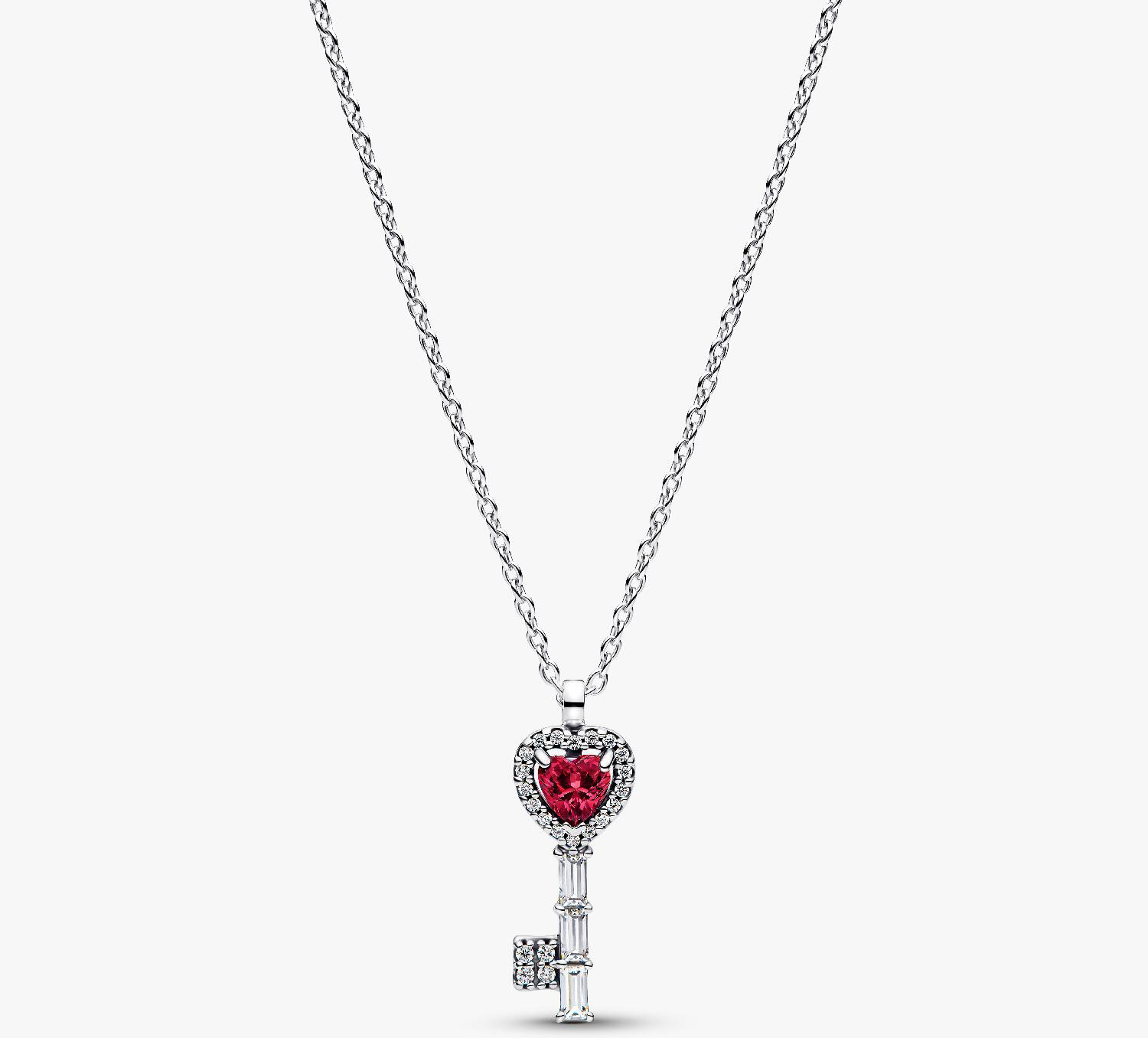 

Колье Pandora Elevated Heart Key, серебро