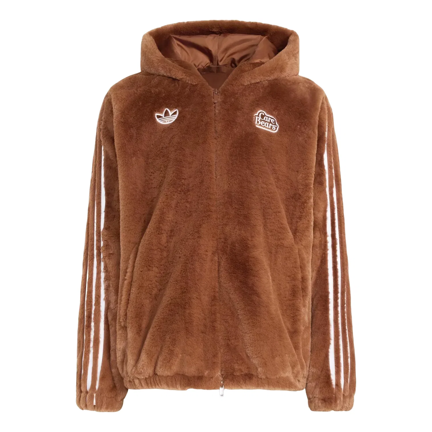 Мужская куртка Care Bear Fur Jacket Asia Sizing 'Preloved Brown' adidas, Preloved Brown