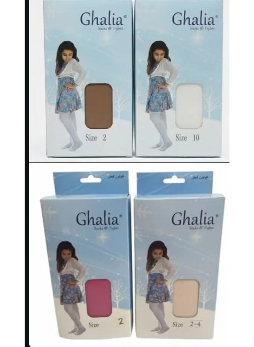Детские колготки комплект 4 пары Ghalia, черный
