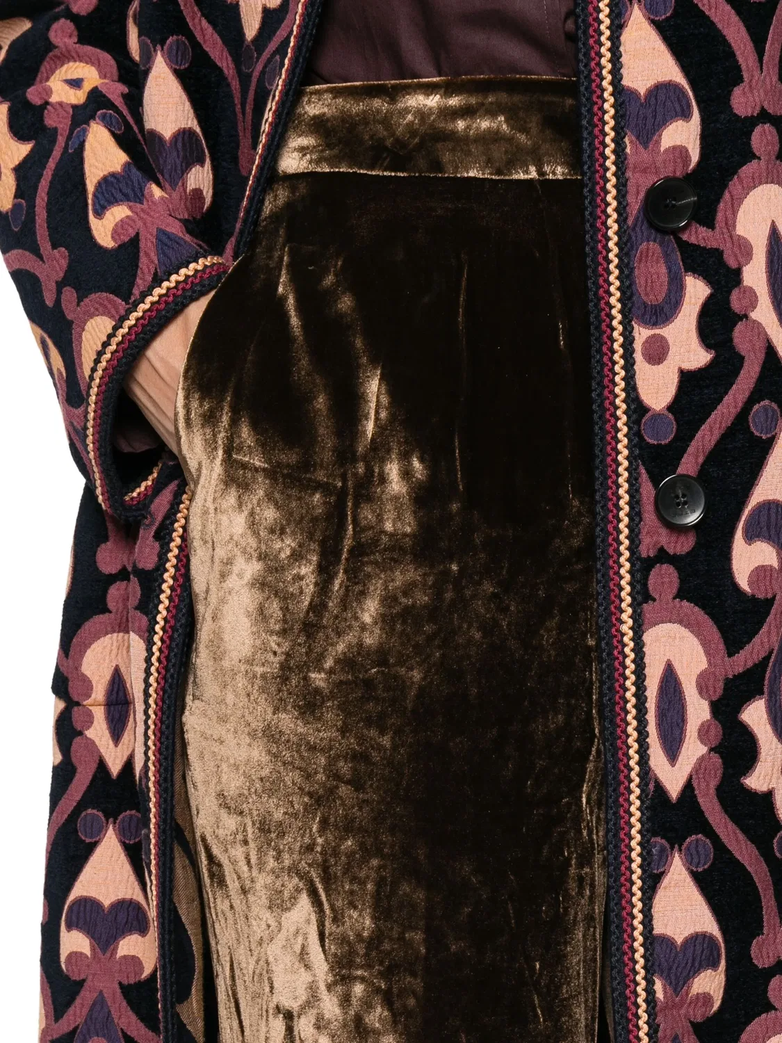 Велюровые брюки ETRO, коричневый — фото 2